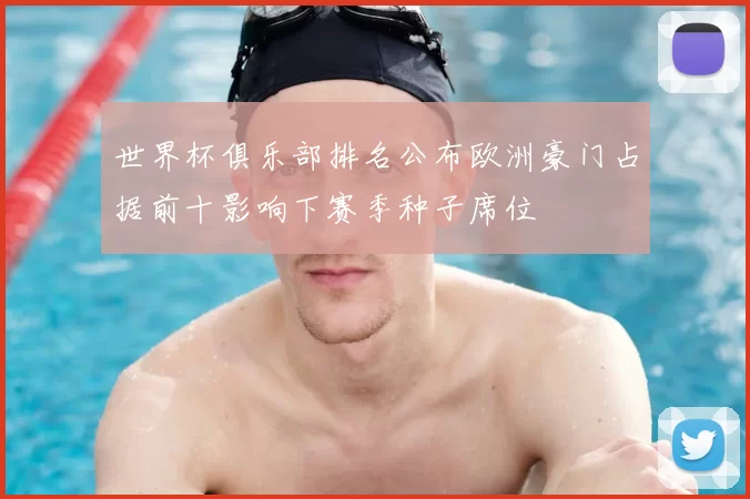 世界杯俱乐部排名公布欧洲豪门占据前十影响下赛季种子席位